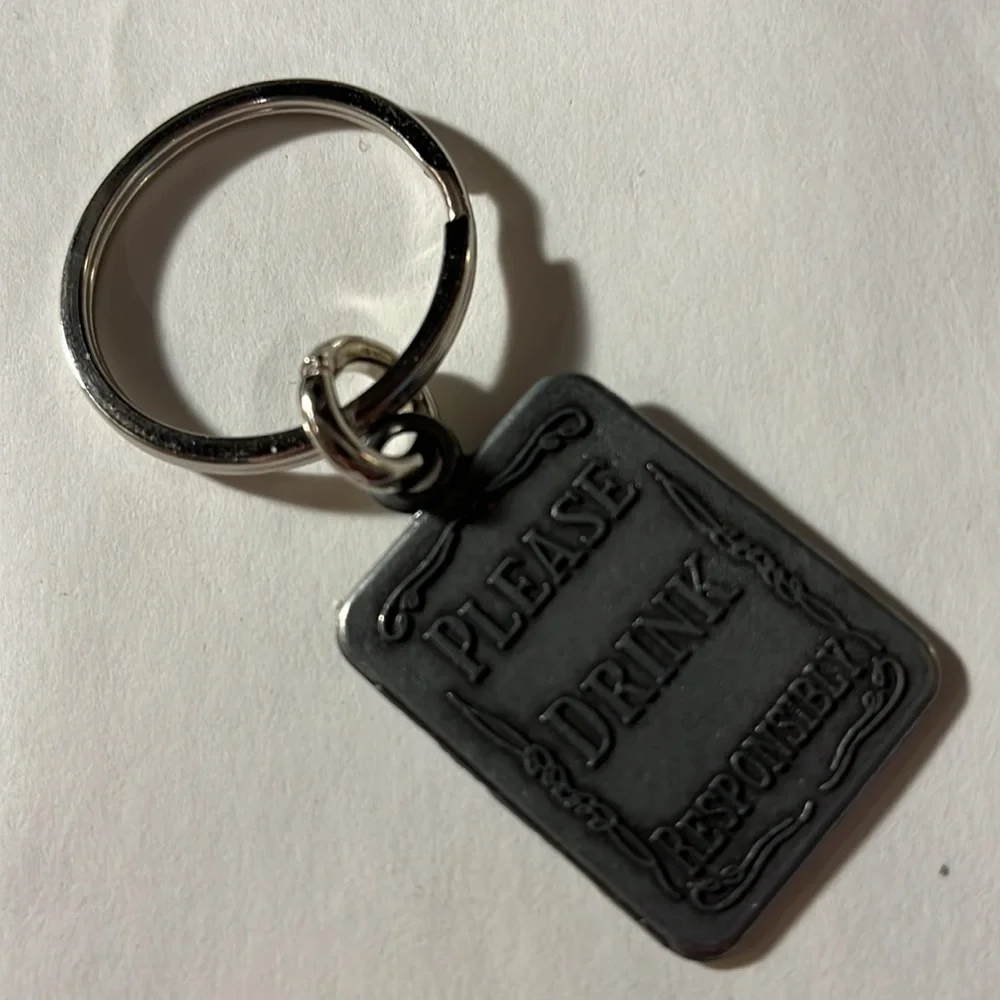 Jack Daniels Metal Keychain - unused